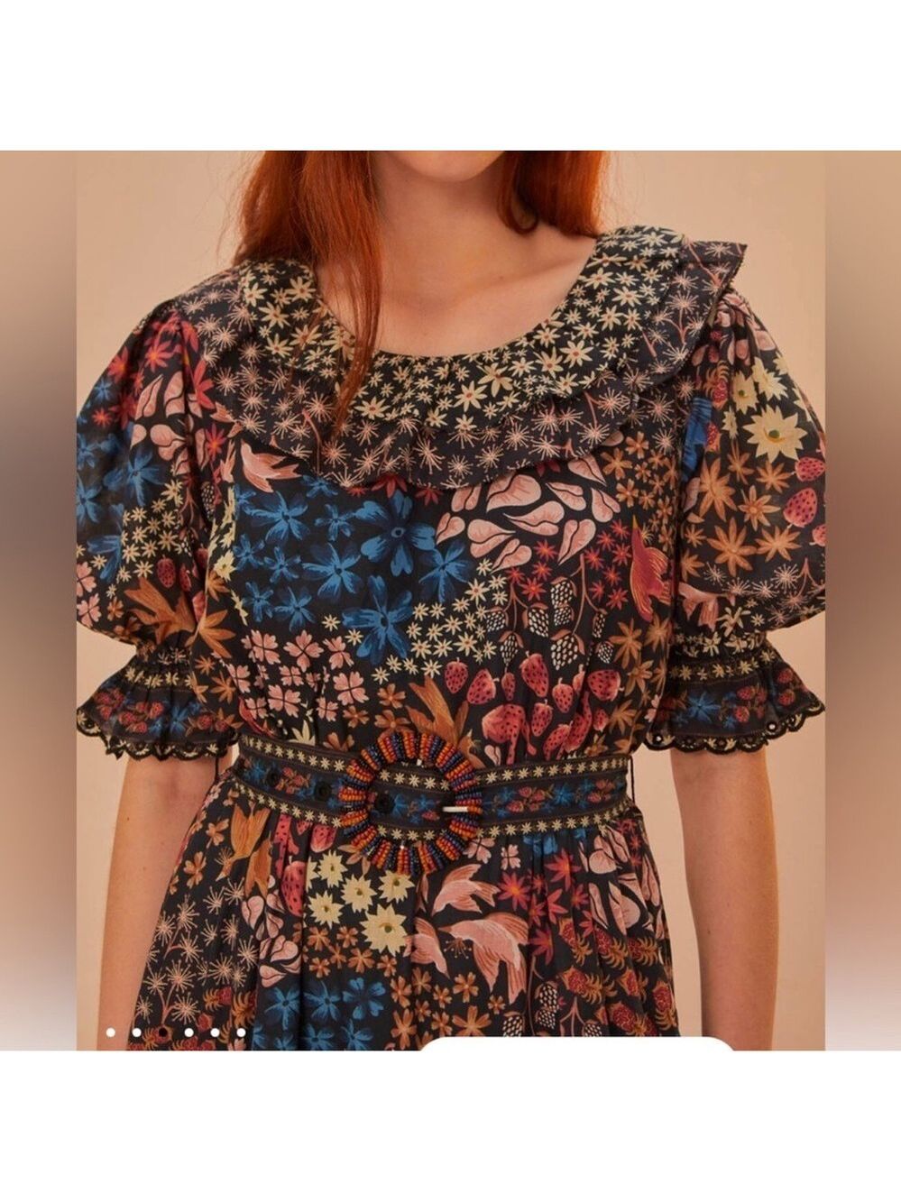 Farm Rio Black Jujus Garden Maxi Dress - Picture 4 of 10